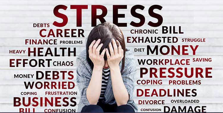 Stressful Word Meaning Pressures Overload Tension Stock